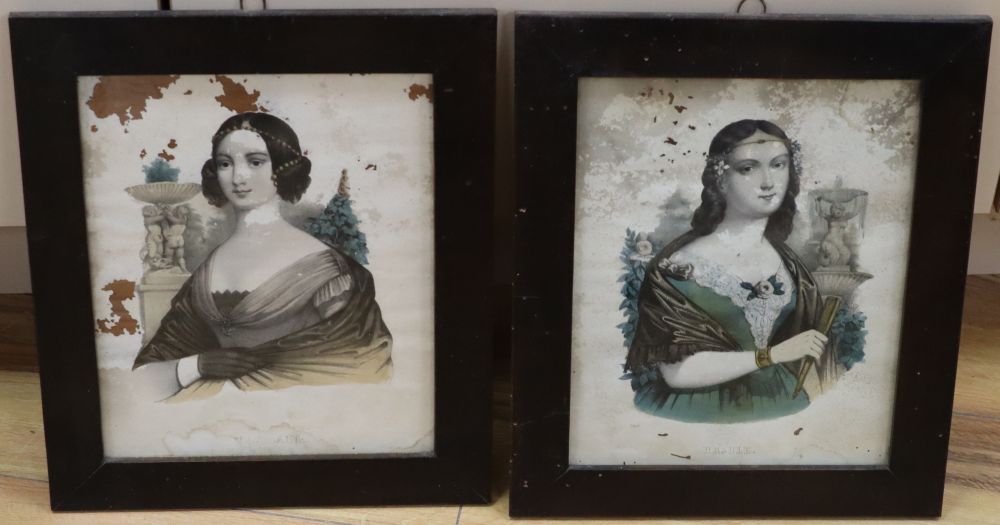 A group of assorted paintings and prints including a Victorian botanical watercolour of Primulas, 38 x 28cm